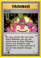 Carte Pokémon Recall 116/132 Peu commune Gym Heroes