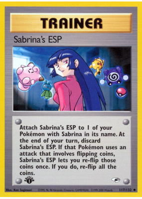 Carte Pokémon Sabrina's ESP 117/132 Peu commune Gym Heroes