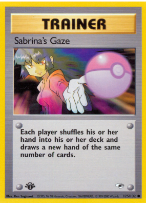 Carte Pokémon Sabrina's Gaze 125/132 Commune Gym Heroes