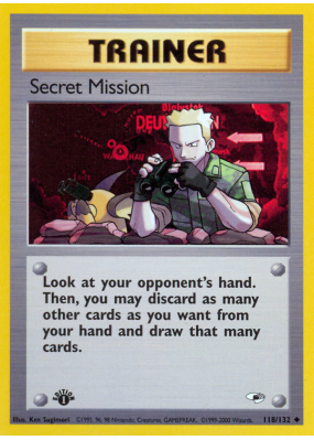 Carte Pokémon Secret Mission 118/132 Peu commune Gym Heroes
