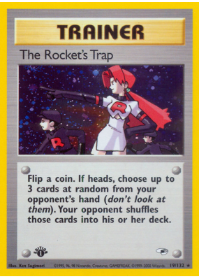 Carte Pokémon The Rocket's Trap 19/132 Holographique Gym Heroes