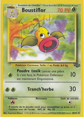 Carte Pokémon Boustiflor 48/64 Peu commune Jungle (JCC)