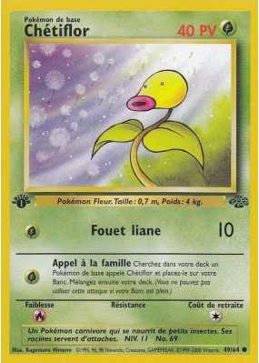 Carte Pokémon Chétiflor 49/64 Commune Jungle (JCC)