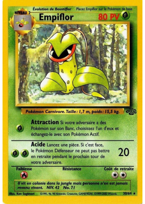 Carte Pokémon Empiflor 30/64 Rare Jungle (JCC)
