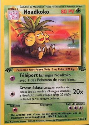 Carte Pokémon Noadkoko 35/64 Peu commune Jungle (JCC)