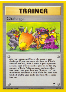 Carte Pokémon Challenge! 106/110 Peu commune Legendary Collection