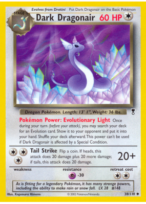 Carte Pokémon Dark Dragonair 38/110 Peu commune Legendary Collection