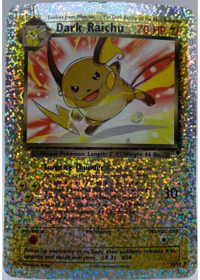 Carte Pokémon Dark Raichu S3/S4 Aucune Legendary Collection