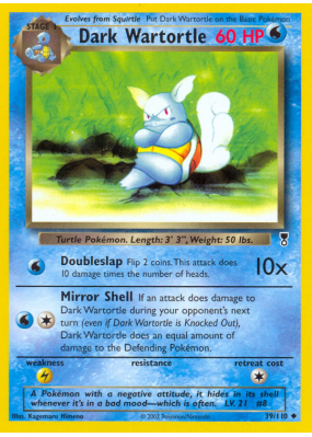 Carte Pokémon Dark Wartortle 39/110 Peu commune Legendary Collection