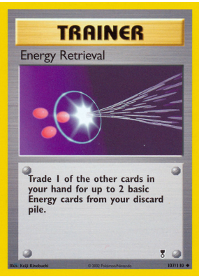 Carte Pokémon Energy Retrieval 107/110 Peu commune Legendary Collection