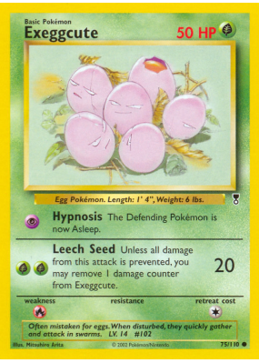 Carte Pokémon Exeggcute 75/110 Commune Legendary Collection