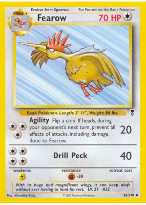 Carte Pokémon Fearow 42/110 Peu commune Legendary Collection