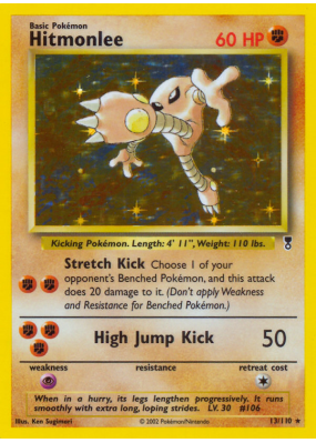 Carte Pokémon Hitmonlee 13/110 Holographique Legendary Collection