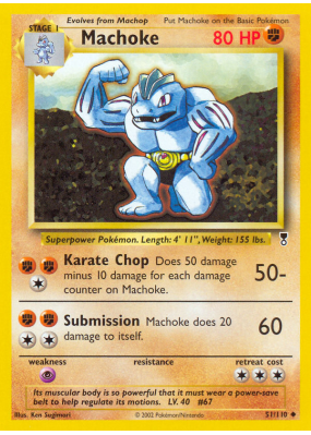 Carte Pokémon Machoke 51/110 Peu commune Legendary Collection