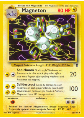 Carte Pokémon Magneton 28/110 Rare Legendary Collection