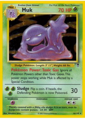 Carte Pokémon Muk 16/110 Holographique Legendary Collection