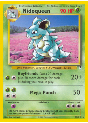 Carte Pokémon Nidoqueen 32/110 Rare Legendary Collection