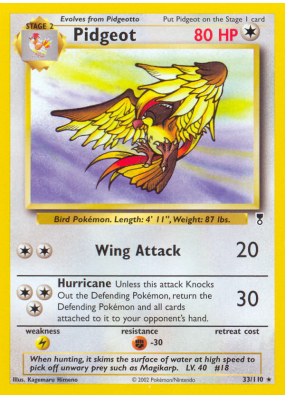 Carte Pokémon Pidgeot 33/110 Rare Legendary Collection
