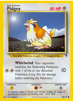 Carte Pokémon Pidgey 85/110 Commune Legendary Collection