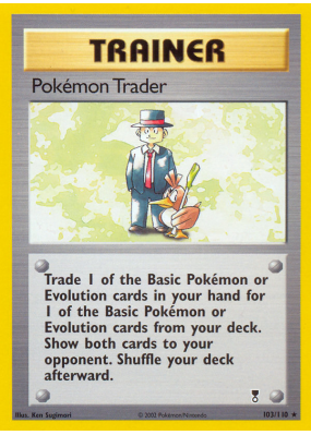 Carte Pokémon Pokémon Trader 103/110 Rare Legendary Collection