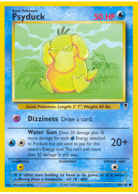 Carte Pokémon Psyduck 88/110 Commune Legendary Collection
