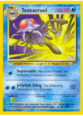 Carte Pokémon Tentacruel 66/110 Peu commune Legendary Collection