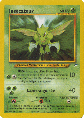 Carte Pokémon Insécateur 55/105 Peu commune Neo Destiny