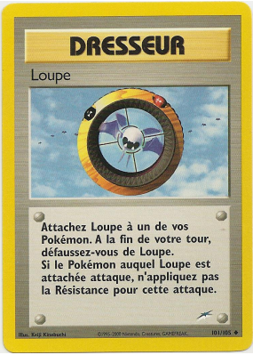 Carte Pokémon Loupe 101/105 Peu commune Neo Destiny