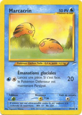 Carte Pokémon Marcacrin 84/105 Commune Neo Destiny