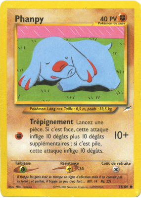 Carte Pokémon Phanpy 76/105 Commune Neo Destiny