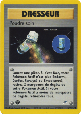 Carte Pokémon Poudre soin 104/105 Commune Neo Destiny
