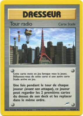 Carte Pokémon Tour radio 95/105 Rare Neo Destiny