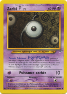 Carte Pokémon Zarbi P 58/105 Peu commune Neo Destiny