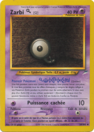 Carte Pokémon Zarbi Q 59/105 Peu commune Neo Destiny