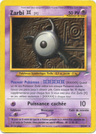 Carte Pokémon Zarbi X 30/105 Rare Neo Destiny