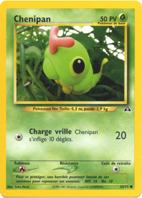 Carte Pokémon Chenipan 53/75 Commune Neo Discovery
