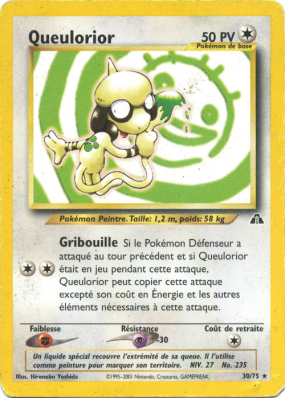 Carte Pokémon Queulorior 30/75 Rare Neo Discovery
