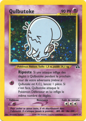 Carte Pokémon Qulbutoke 16/75 Holographique Neo Discovery