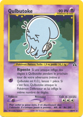 Carte Pokémon Qulbutoke 35/75 Rare Neo Discovery