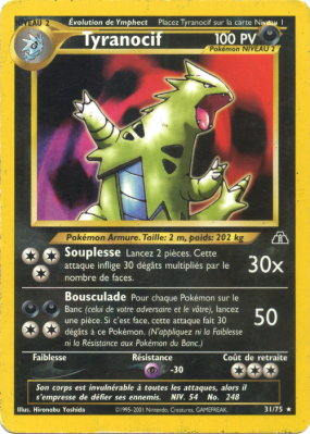 Carte Pokémon Tyranocif 31/75 Rare Neo Discovery