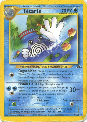 Carte Pokémon Têtarte 44/75 Peu commune Neo Discovery
