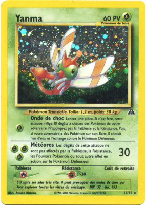 Carte Pokémon Yanma 17/75 Holographique Neo Discovery