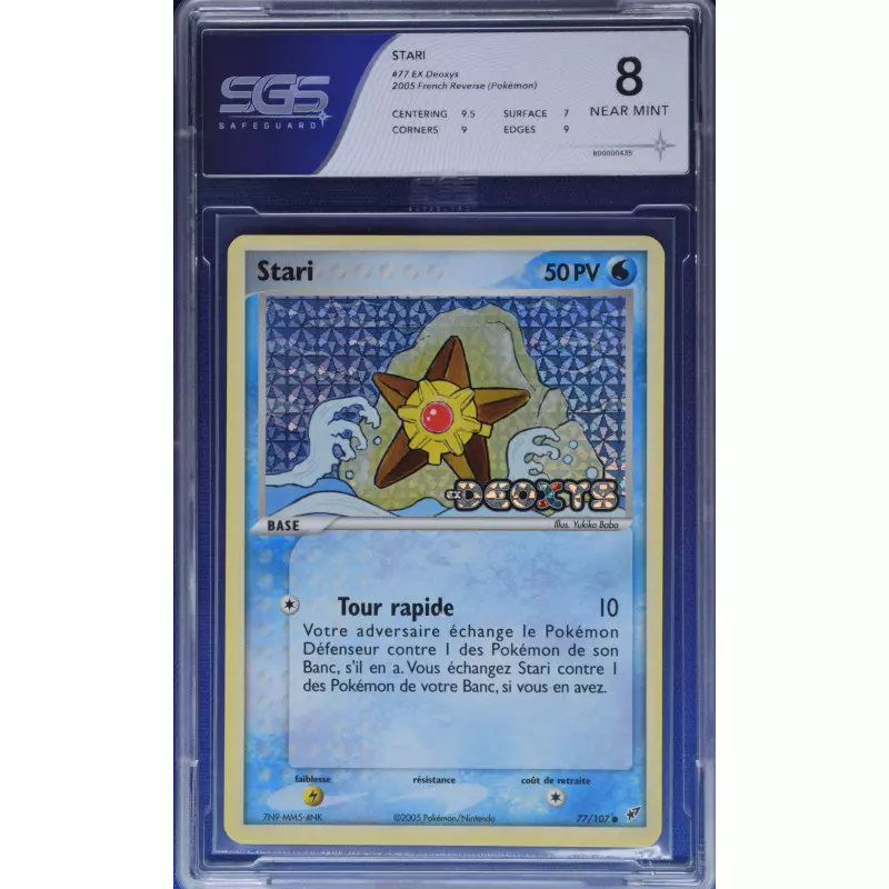 Carte Gradée Stari N°77 EX - Deoxys (800000435) Recto