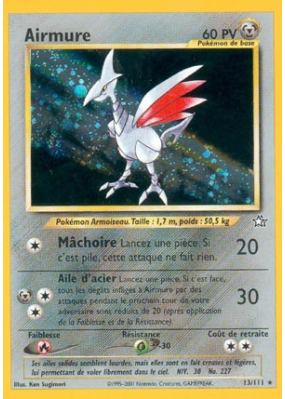 Carte Pokémon Airmure 13/111 Holographique Neo Genesis