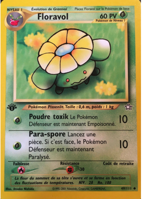 Carte Pokémon Floravol 49/111 Peu commune Neo Genesis