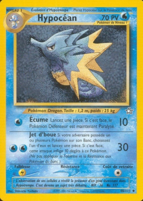 Carte Pokémon Hypocéan 48/111 Peu commune Neo Genesis