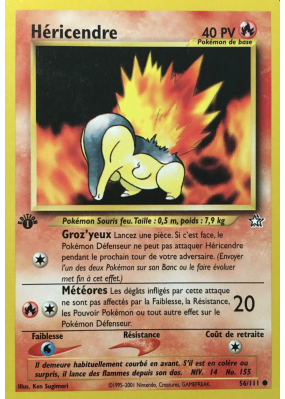 Carte Pokémon Héricendre 56/111 Commune Neo Genesis
