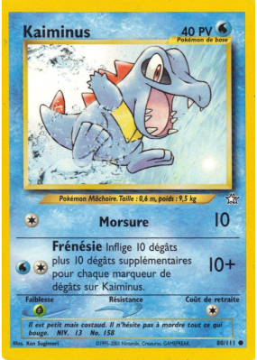 Carte Pokémon Kaiminus 80/111 Commune Neo Genesis