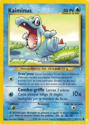 Carte Pokémon Kaiminus 81/111 Commune Neo Genesis