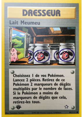 Carte Pokémon Lait Meumeu 101/111 Commune Neo Genesis